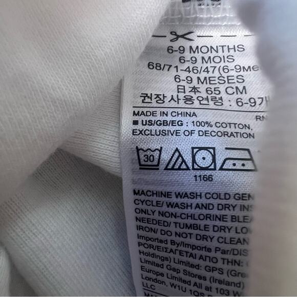 Baby Gap Cotton New Whale Print Baby Outfit Layette Set 6/9m - Picture 3 of 5